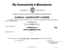 Massachusetts State License