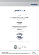 Information Security Management System – ISO/IEC 27001:2017 Certificate