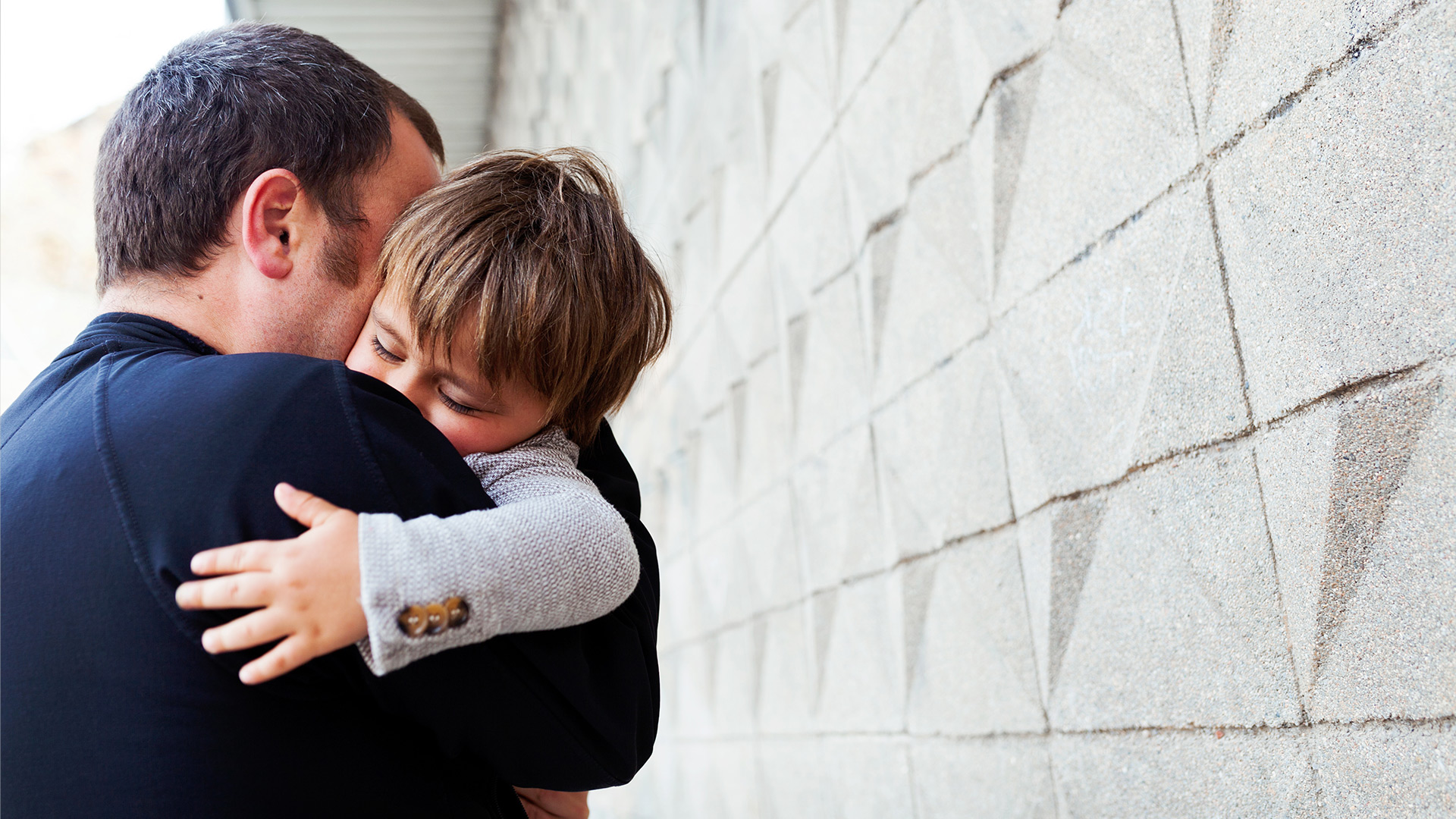 CENTOGENE Patients Header Father Hugs Son
