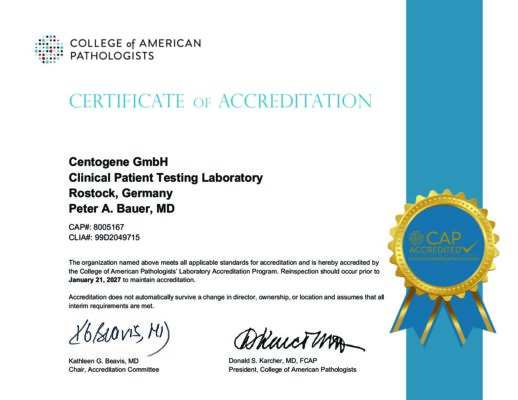 College of American Pathologists Laboratory Accreditation