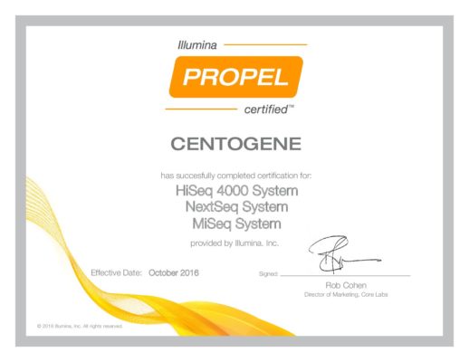 Illumina Propel Certification for Core and Service Labs
