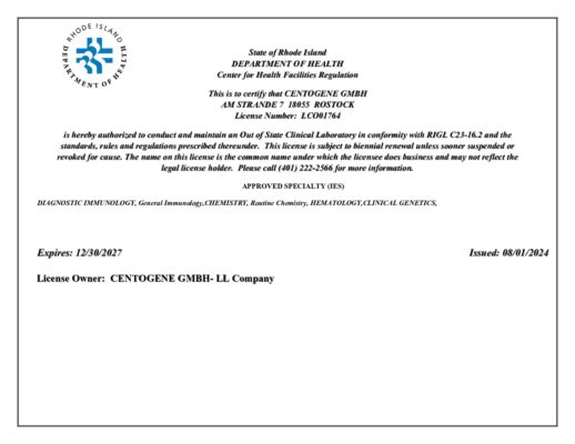 Rhode Island State License