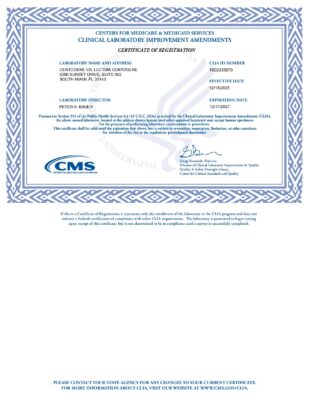 Centers for Medicare and Medicaid Services – Miami Lab