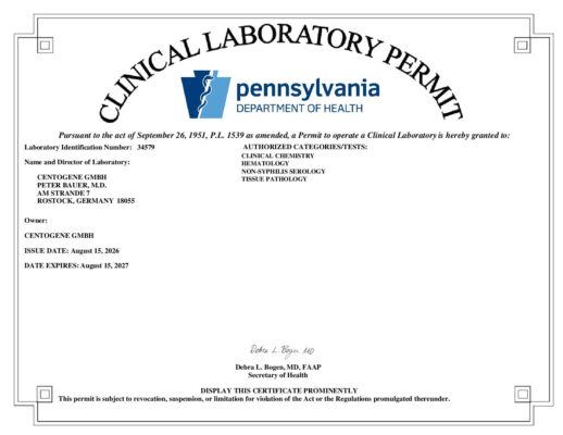 Pennsylvania State Permit
